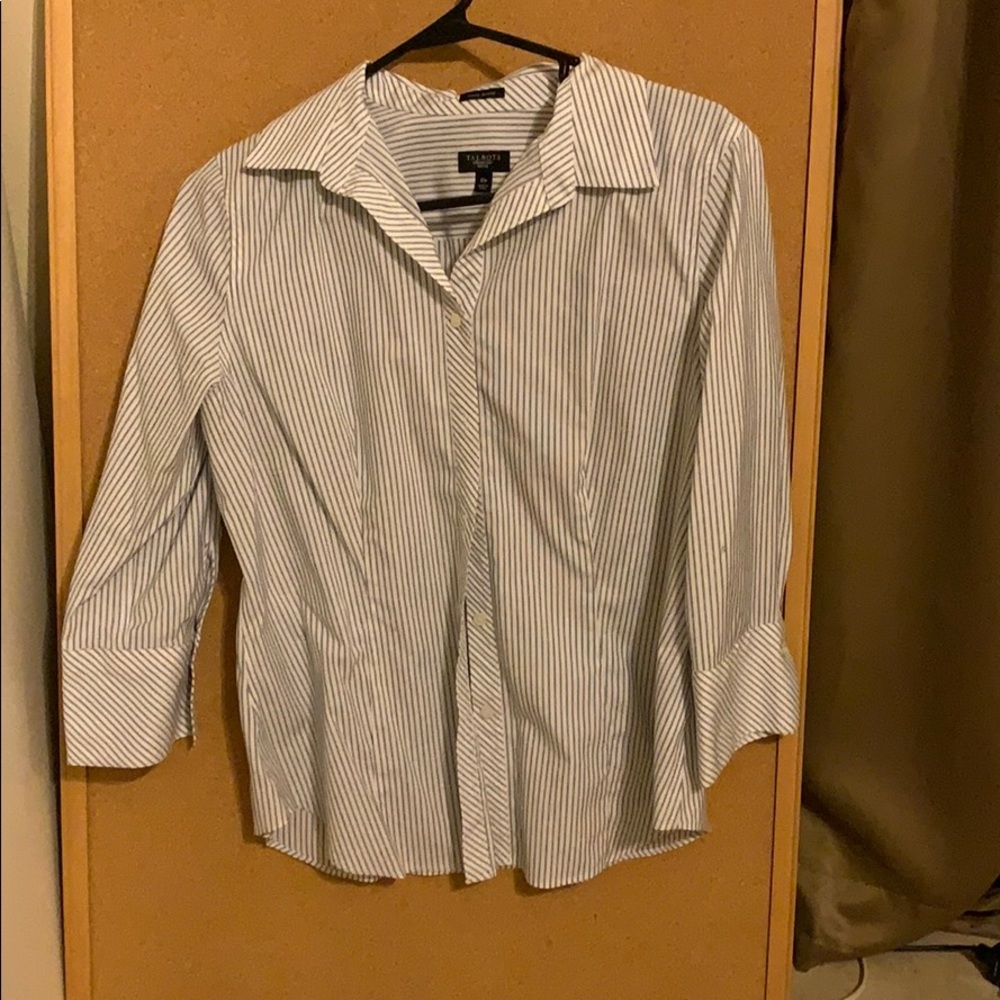 Talbots Button Down Blouse - image 1